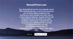 Desktop Screenshot of newarkpost.com