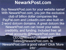 Tablet Screenshot of newarkpost.com